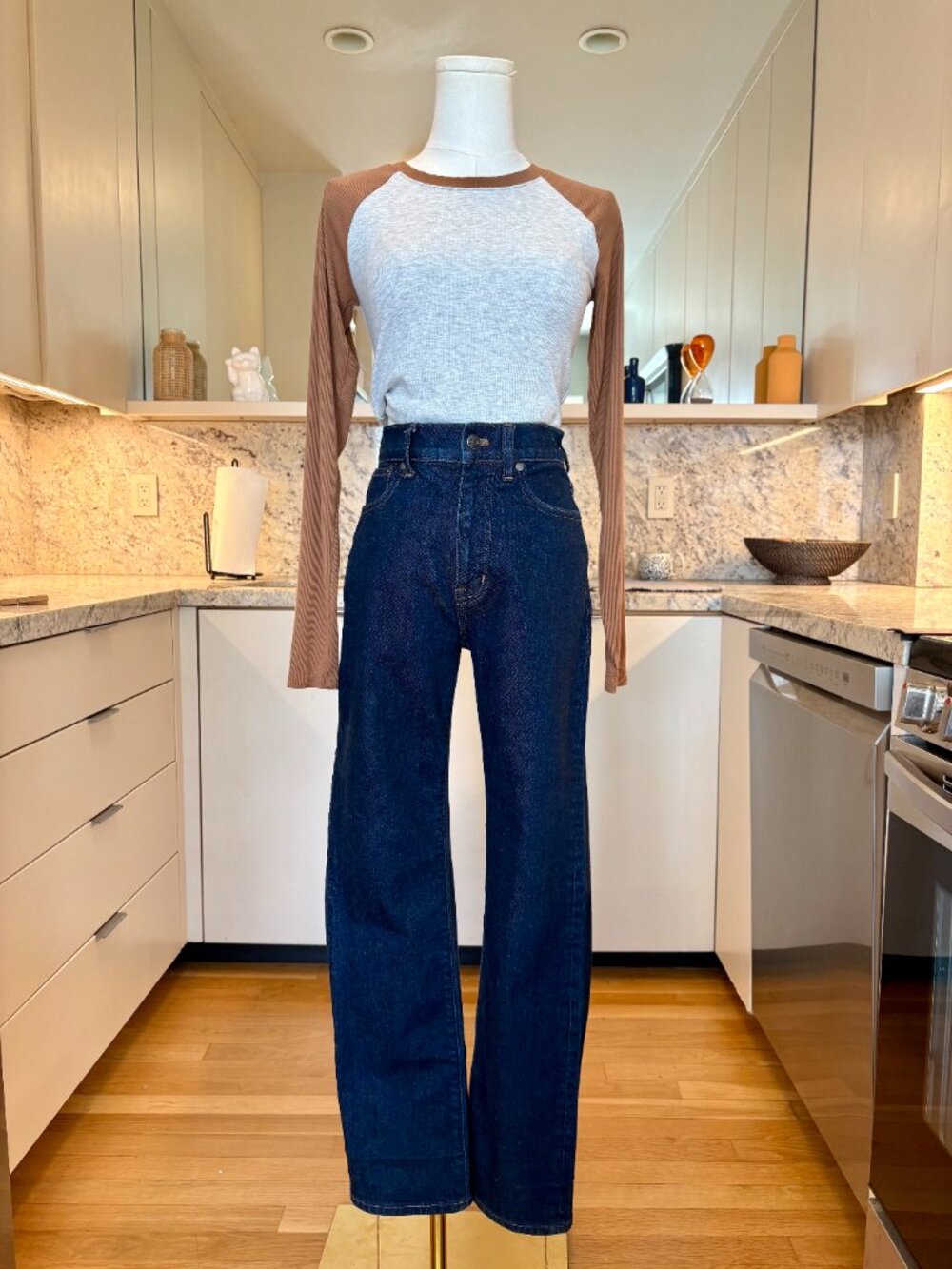 Madewell The '90s Straight Jean in Norman Wash - size 25 - Picture 3 of 9